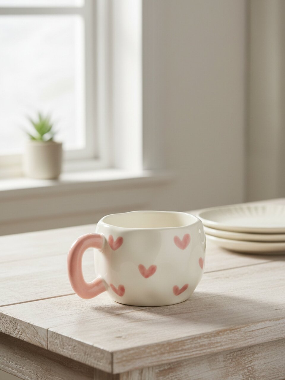 Кружка фарфор, 320 мл, Сердечки, В060827