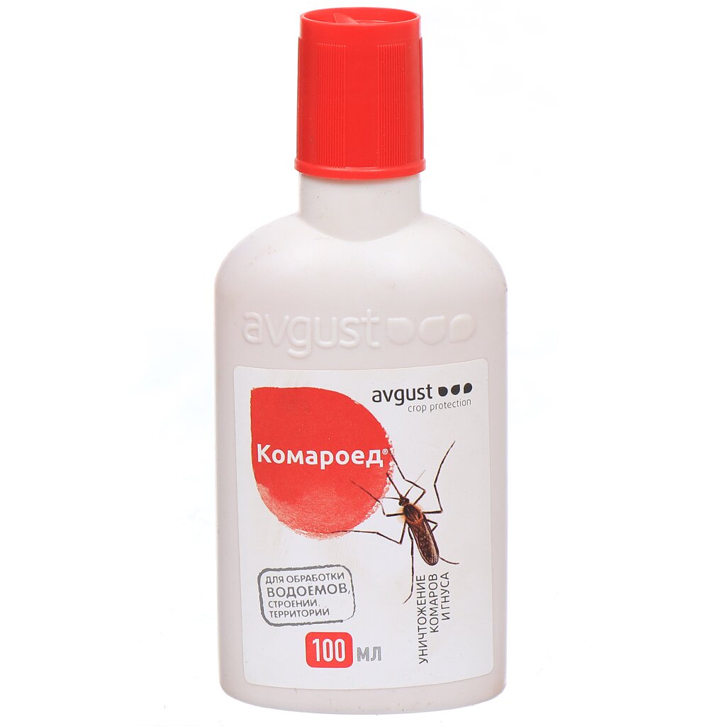 Инсектицид Комароед, от комаров, для обработки территории, жидкость, 100 мл, Avgust инсектицид клопоед от клопов жидкость 100 мл avgust