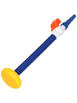 Насадка для полива 1/2'', с краном, большим душем и штуцером, длинная