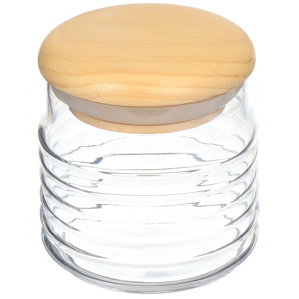 Ст Банка д/сып продуктов 630л дерев крышка Babylon 43163