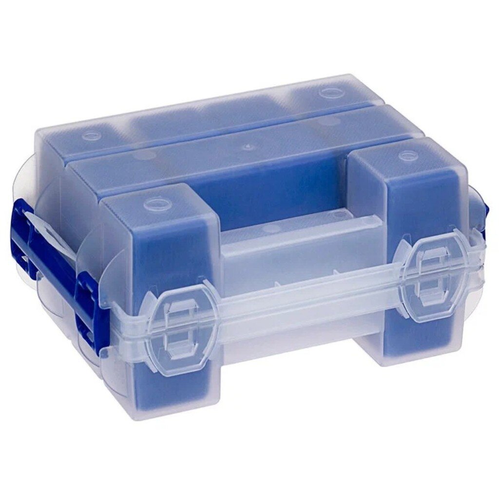 Ящик-органайзер для инструментов и метизов, 20х13.5х10 см, пластик, Idea, двойной, М 2954 органайзер для чемодана полиэстер дорожный 9 предметов синий y4 7853