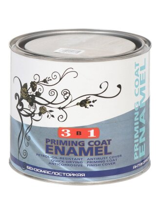 Грунт-эмаль Палитра, по ржавчине, алкидная, белая, 1.9 кг