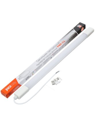 Светильник светодиодный, JazzWay, Compact PWP-С4, 18 Вт, 4000 К, 1800 Лм, IP65, 60х3.8х2.85 см, белый, 5016613