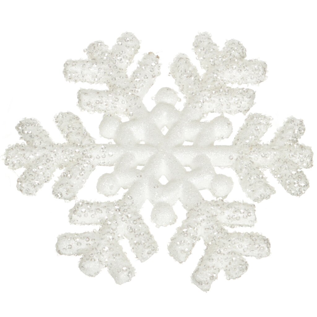 Елочное украшение Сноубум, Снежинка HJ-Y10245, 19 см, пластик, 397-167