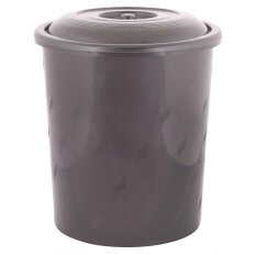 Бак для мусора пластик, 40 л, с крышкой, 40х40х47 см, в ассортименте, Альтернатива, М7740