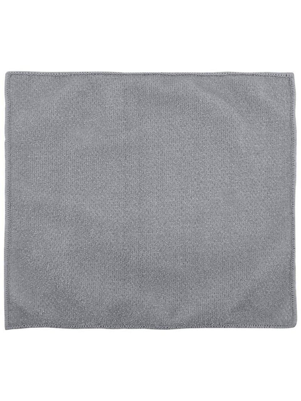 Салфетка бытовая для кухни, двухсторонняя, абразив + микрофибра, 30х30 см, Рыжий кот, M-10A, 106911