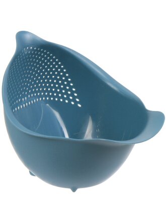 Дуршлаг пластик, 18х17 см, синий, Y4-6473