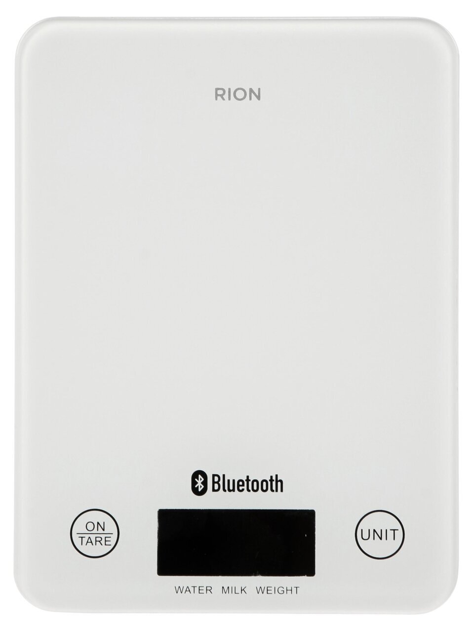Весы кухонные электронные, Rion, Bluetooth, белый, стекло, до 5 кг