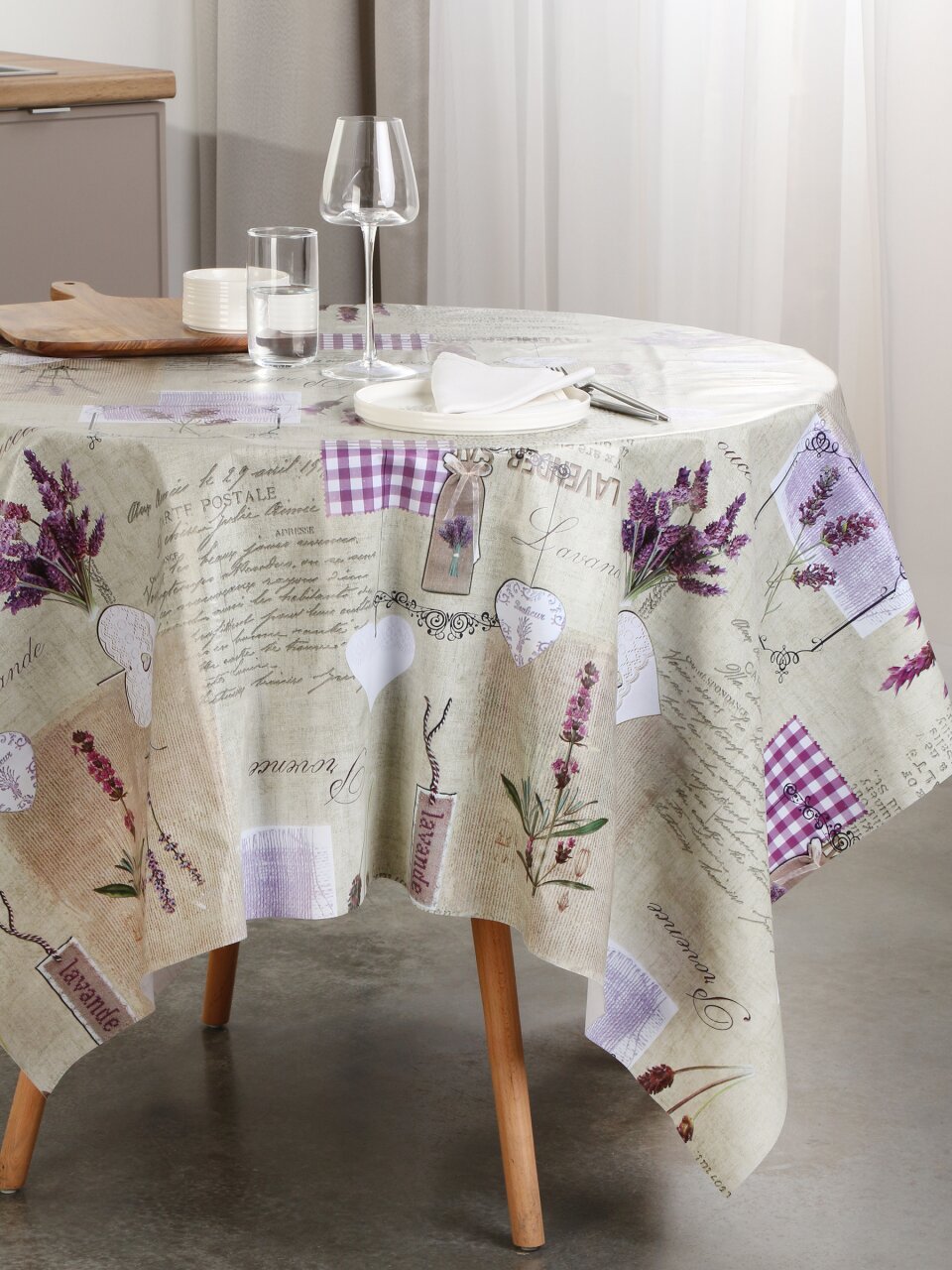 Скатерть Silvano, Fusion, 1.1х1.4 м, ПВХ на нетканой основе, 81008