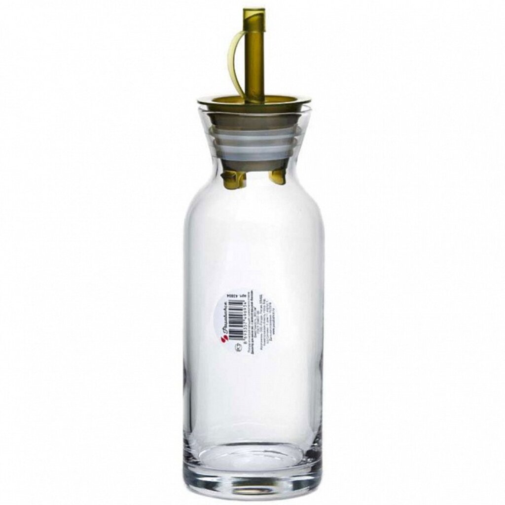 Бутылка для масла и уксуса, стекло, 360 мл, зеленая крышка, Pasabahce, Village, 43804SLB/K
