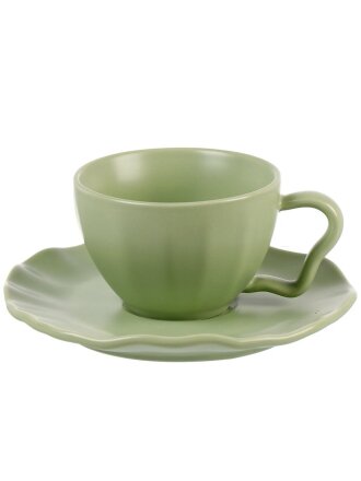 Чайная пара фарфор, 2 предмета, на 1 персону, 250 мл, Nouvelle Home, Crayola Фруктовый сюрприз, 1730201, mint