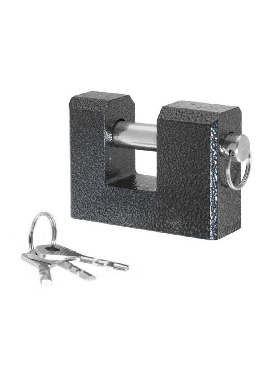 Замок навесной Абсолют, ВС 2-3А, БП-00014048, дисковый, серый, 88 мм, 3 ключа