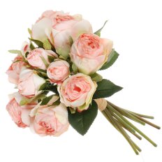 Цветок декоративный Роза, 30 см, розовый, Y4-5509