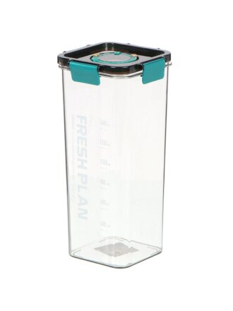 Контейнер пищевой пластик, 1.8 л, 11.8х11.8 см, прямоугольный, PET0546