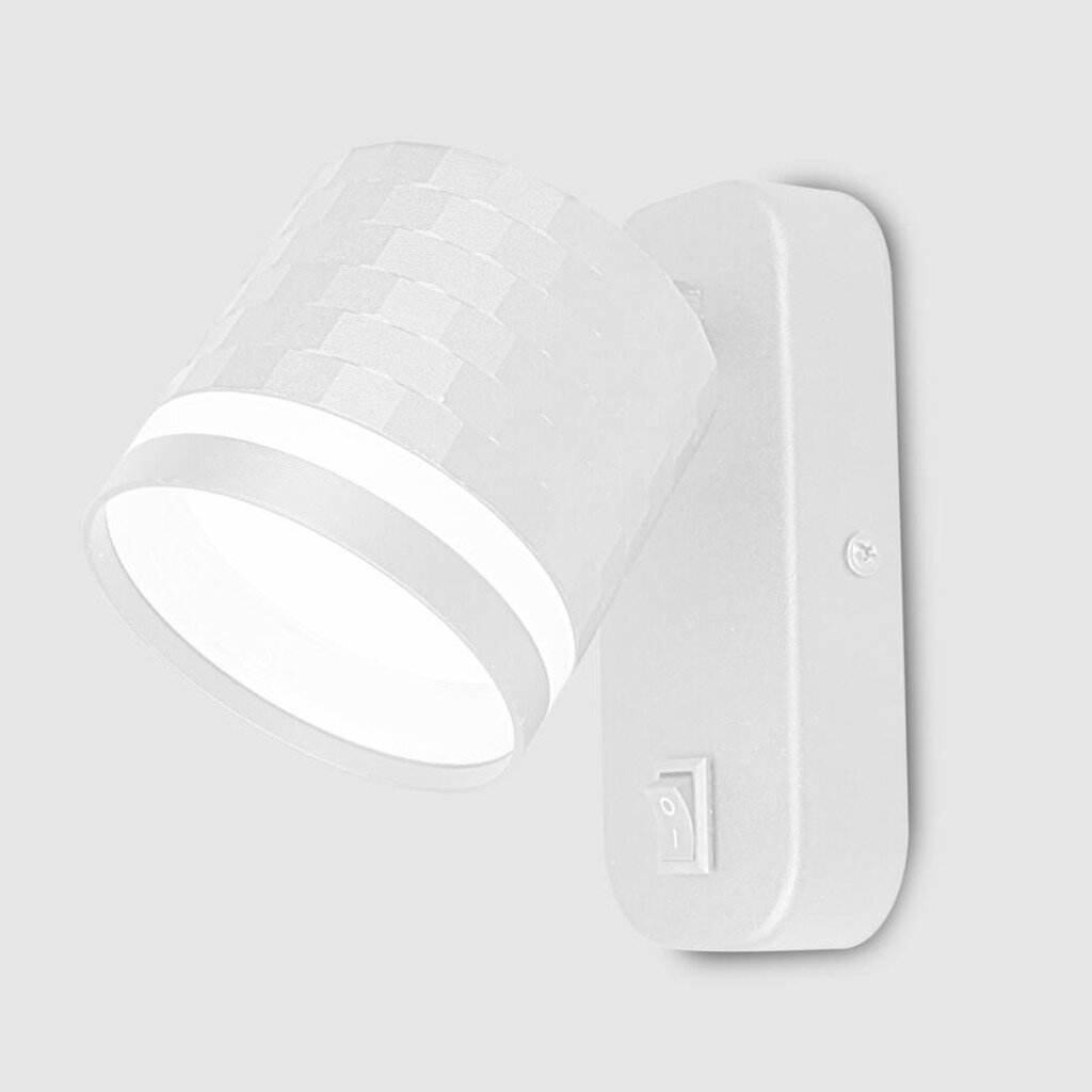 Светильник бра General Lighting Systems, Кирпич, 50 Вт, GX53, на 1 лампочку, IP20, 8.2х7 см, накладной, белый, 661778