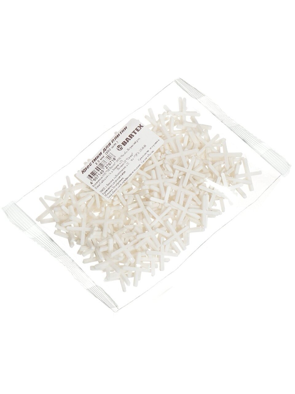 Крестики для плитки 2.5 мм, 200 шт, Bartex, 001477