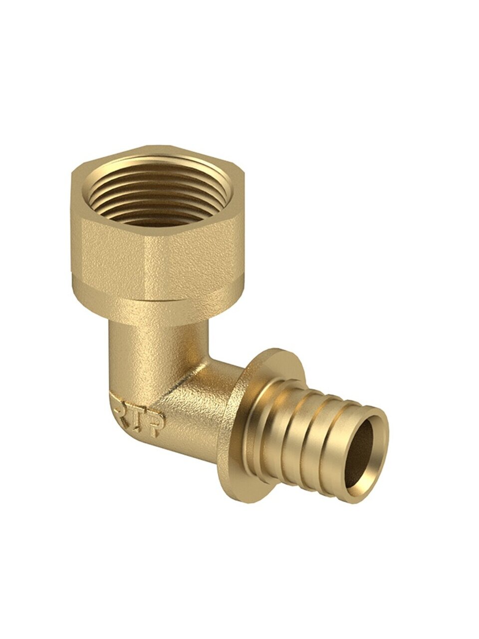 Уголок диаметр 20х3/4&amp;quot;, внутренняя резьба, латунь, РосТурПласт