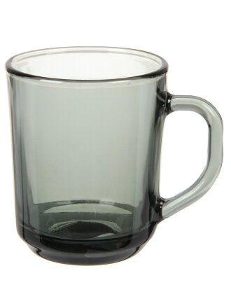 Кружка стекло, 250 мл, Basilico, Basilico, 62509-12, дымчатая