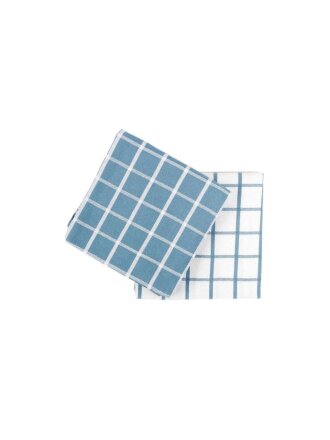 Набор полотенец кухонных 2 шт, 50х70 см, 100% хлопок, Arya, Chino, голубой, Китай