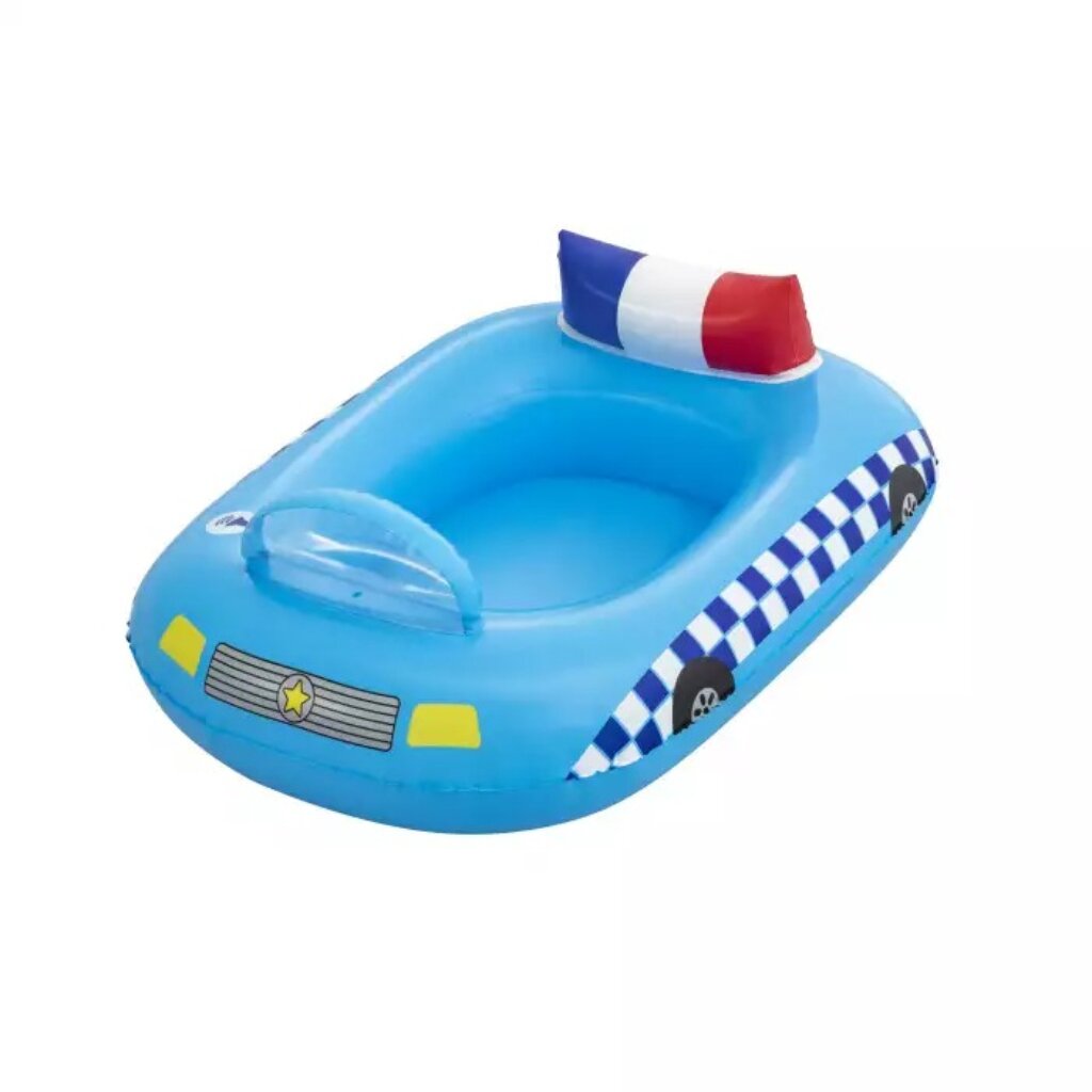 Игрушка для плавания 97х74 см, Bestway, Лодочка Полицейская, со встроенным динамиком, голубая, 34153 надувная игрушка bestway космос 107х112cm 34149 bw