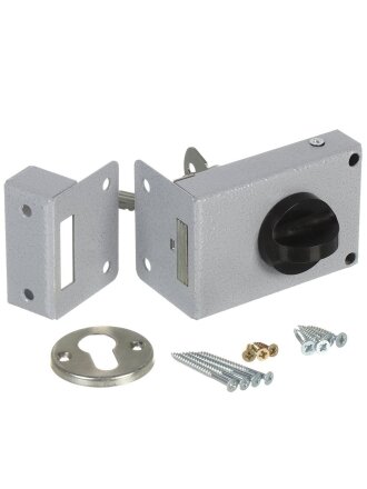 Замок накладной дверной, Зенит, ЗН1.1, БП-00016219, серебро