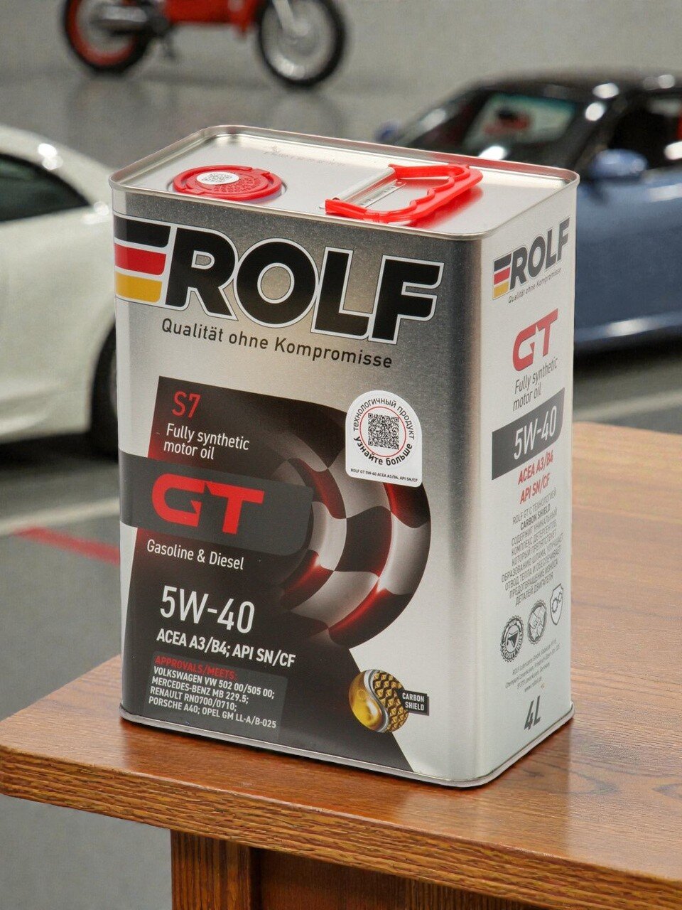 Масло моторное синтетическое, 5W40, Rolf, 4 л, 322229
