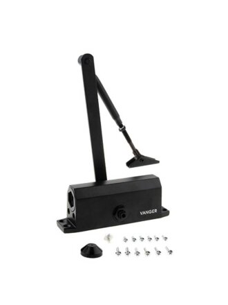 Доводчик дверной Vanger, DC-85-BL, -40°C + 60°C °C, до 85 кг, черный, 31409