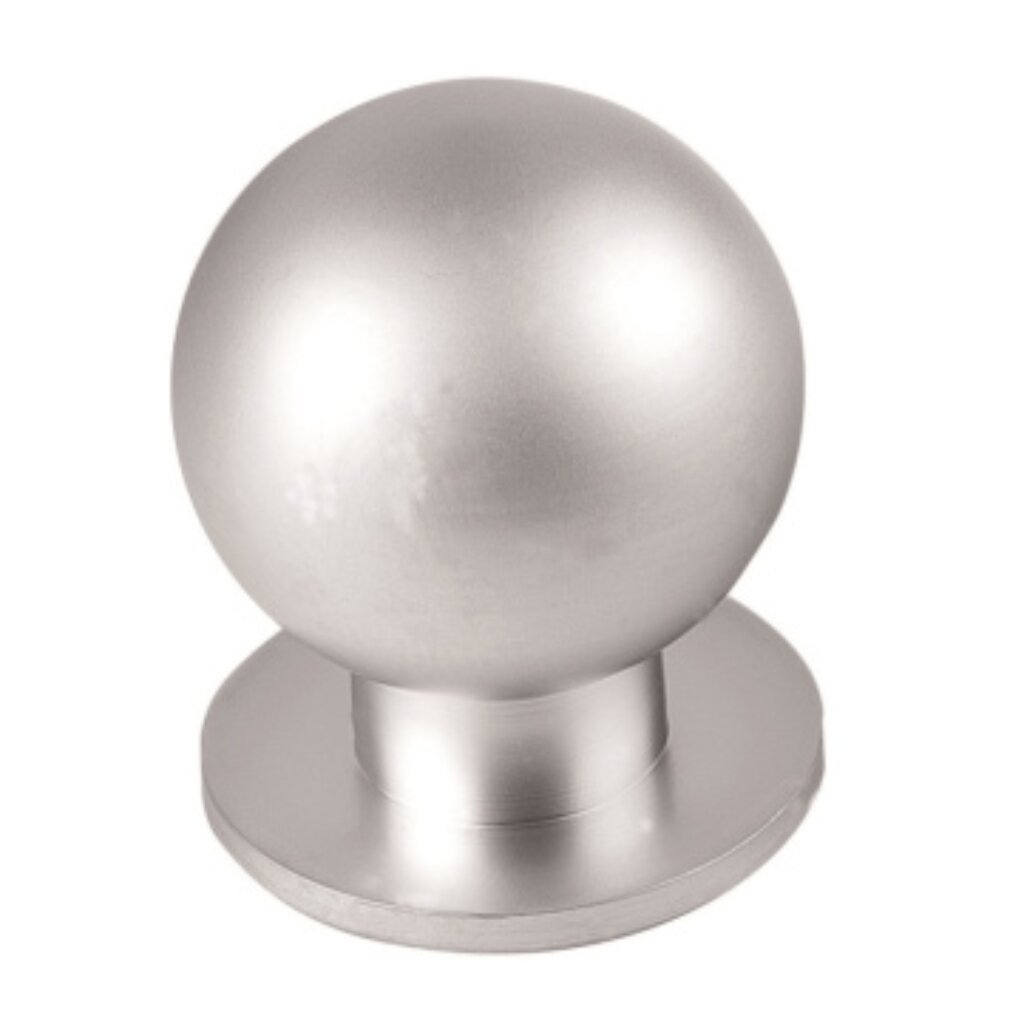 Ручка-кнопка мебельная Trodos, ZY-108, серебро, 303032