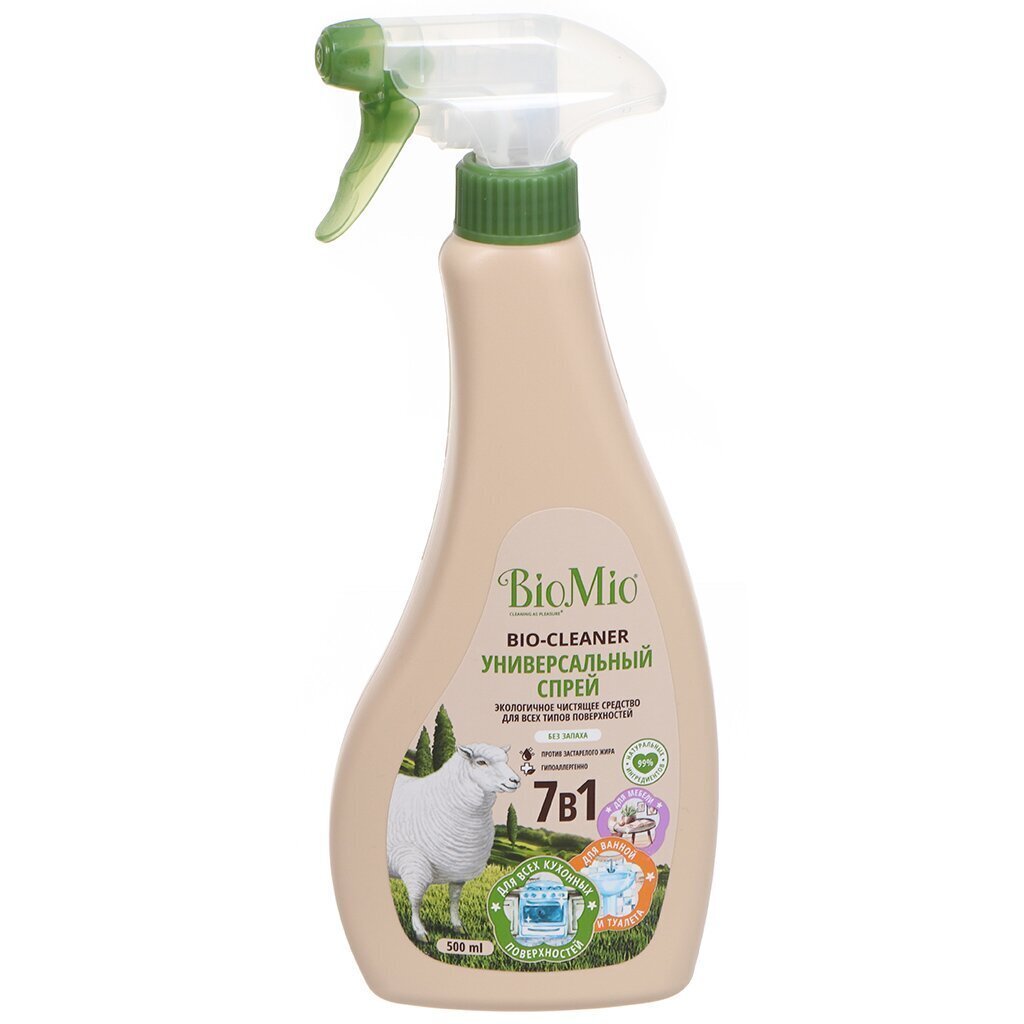 Чистящее средство универсальное, BioMio, Bio-Cleaner, спрей, 500 мл