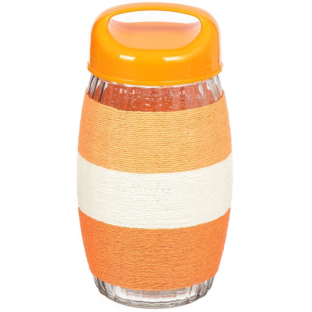 Банка для сыпучих продуктов, стекло, 1.8 л, с крышкой, Bubble, GS108