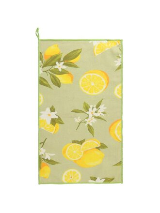 Полотенце кухонное махровое, 30х50 см, 310 г/м2, 100% полиэстер, Цитрус, Китай