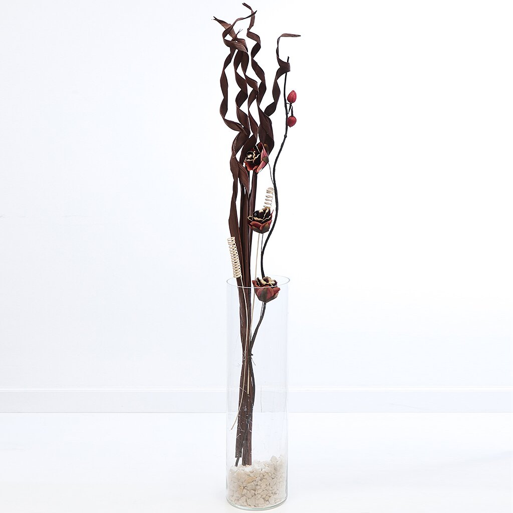 Цветок искусственный декоративный Тинги Композиция, бордовый сувенир пасхальный