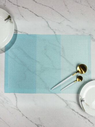 Салфетка для стола полимер, 45х30 см, прямоугольная, Лазурь, Y4-4338