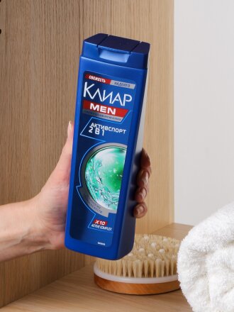 Шампунь Клиар, Men 2 в 1 Активспорт, против перхоти, для мужчин, 400 мл