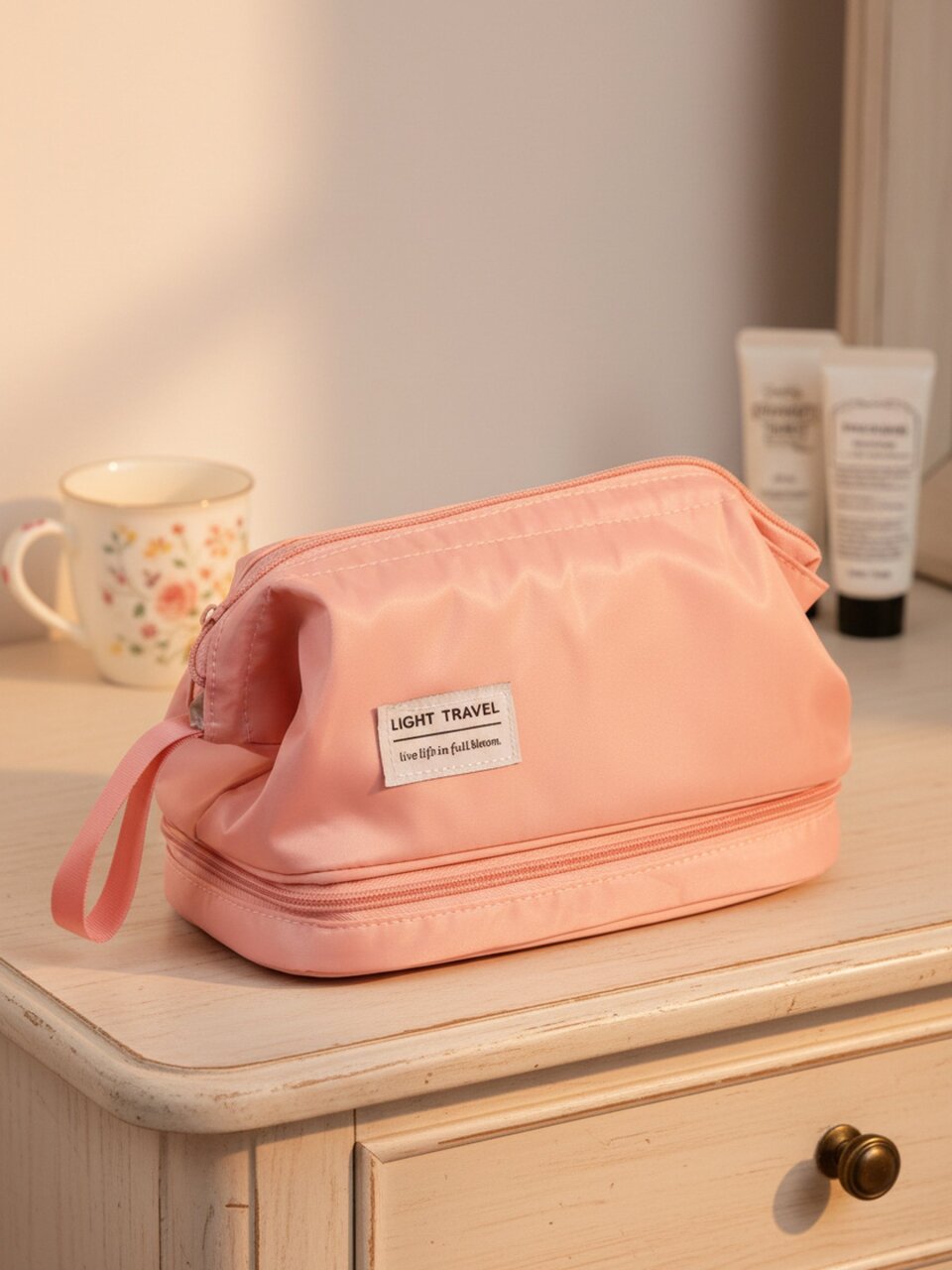 Косметичка 23.5х14х15 см, нейлон, A080089, прямоугольная, застежка молния, в ассортименте