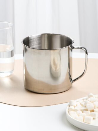 Кружка походная, нержавеющая сталь, 1.2 л, 10.5 см, 107-199