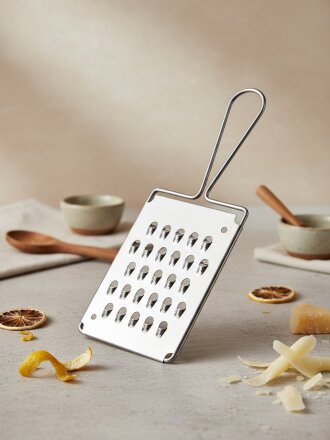 Терка 8.5х20 см, жесть, рукоятка сталь, навеска, Mallony, 111232, серебристая