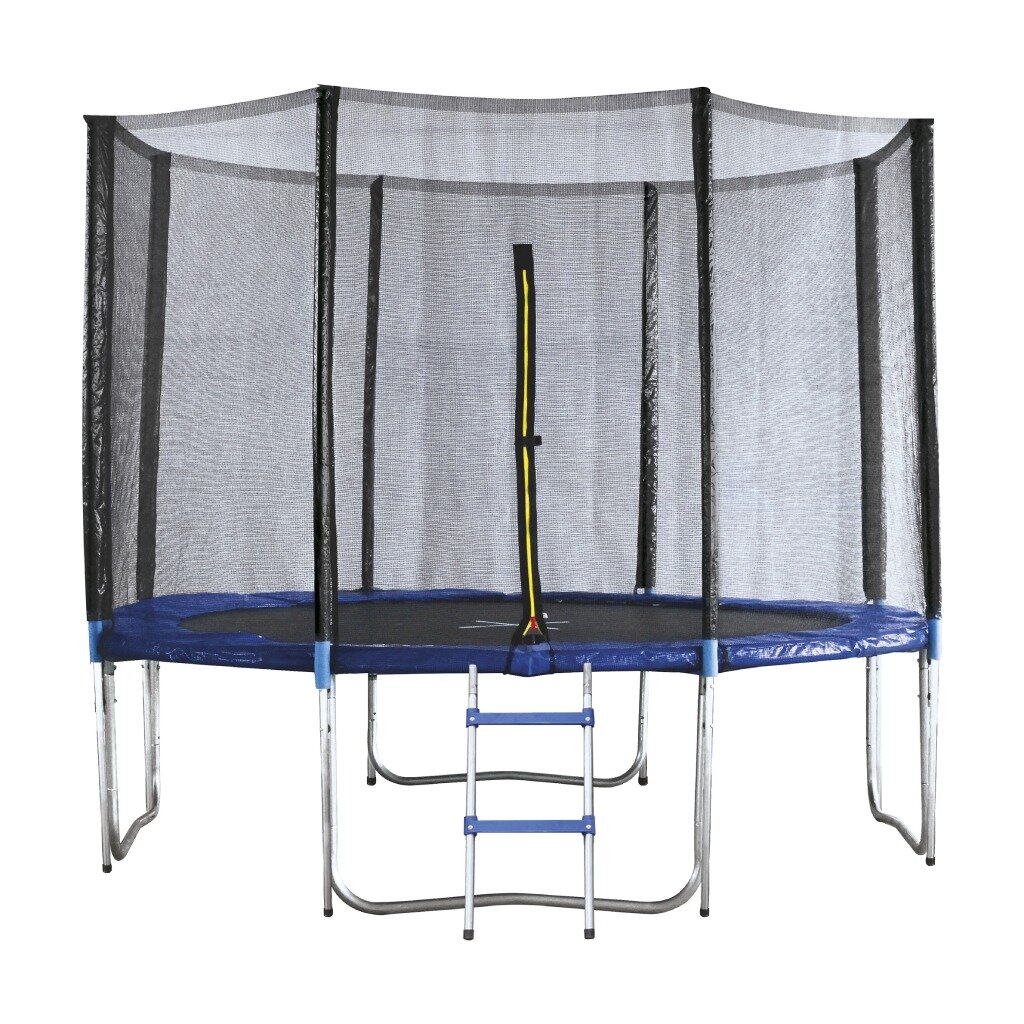 Игровой центр Батут BT12-3 010349 с защитной сеткой и лесенкой, 366 см