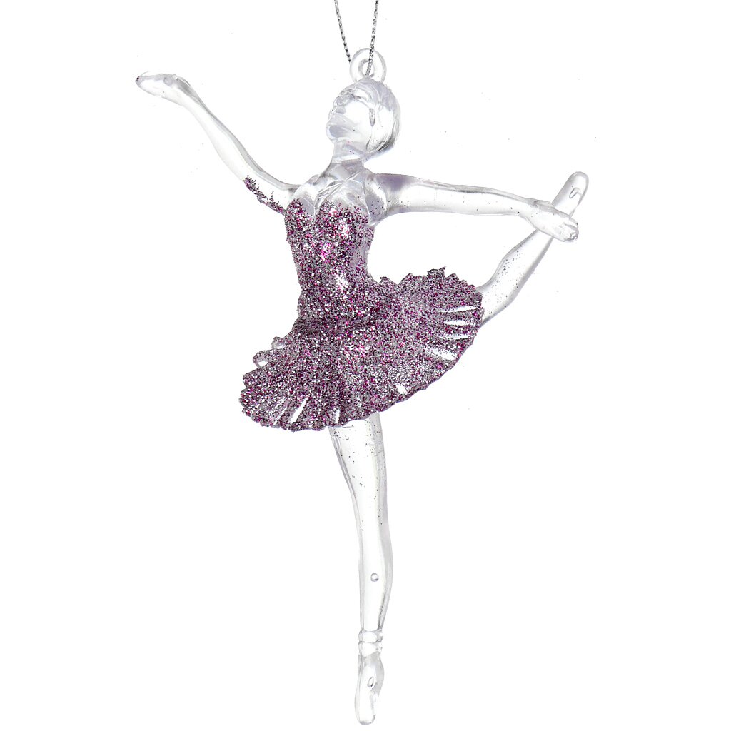 Елочное украшение Балерина, лаванда, 14 см, SYYKLA-191997lav
