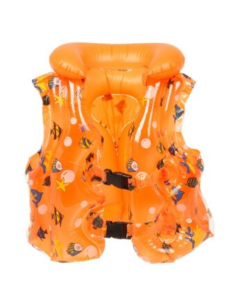 Жилет надувной 5-8 лет, 45х60 см, детский, оранжевый, D090013