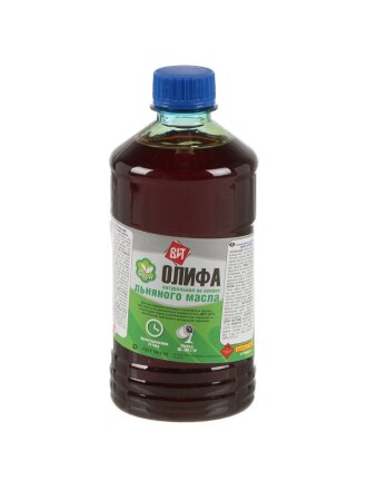 Олифа 0.5 л, ВИТ, натуральная льняная