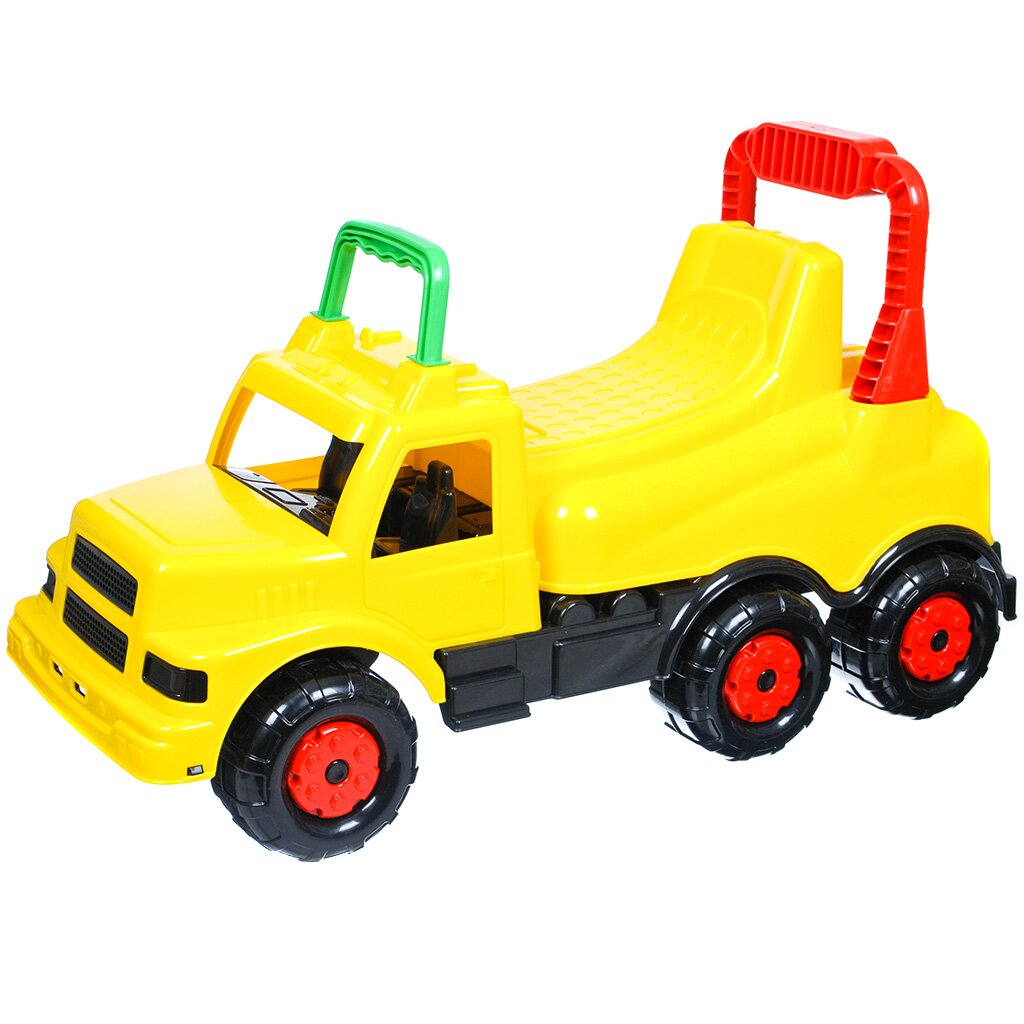 Машина детская Альтернатива, Веселые гонки, М4482, желтая