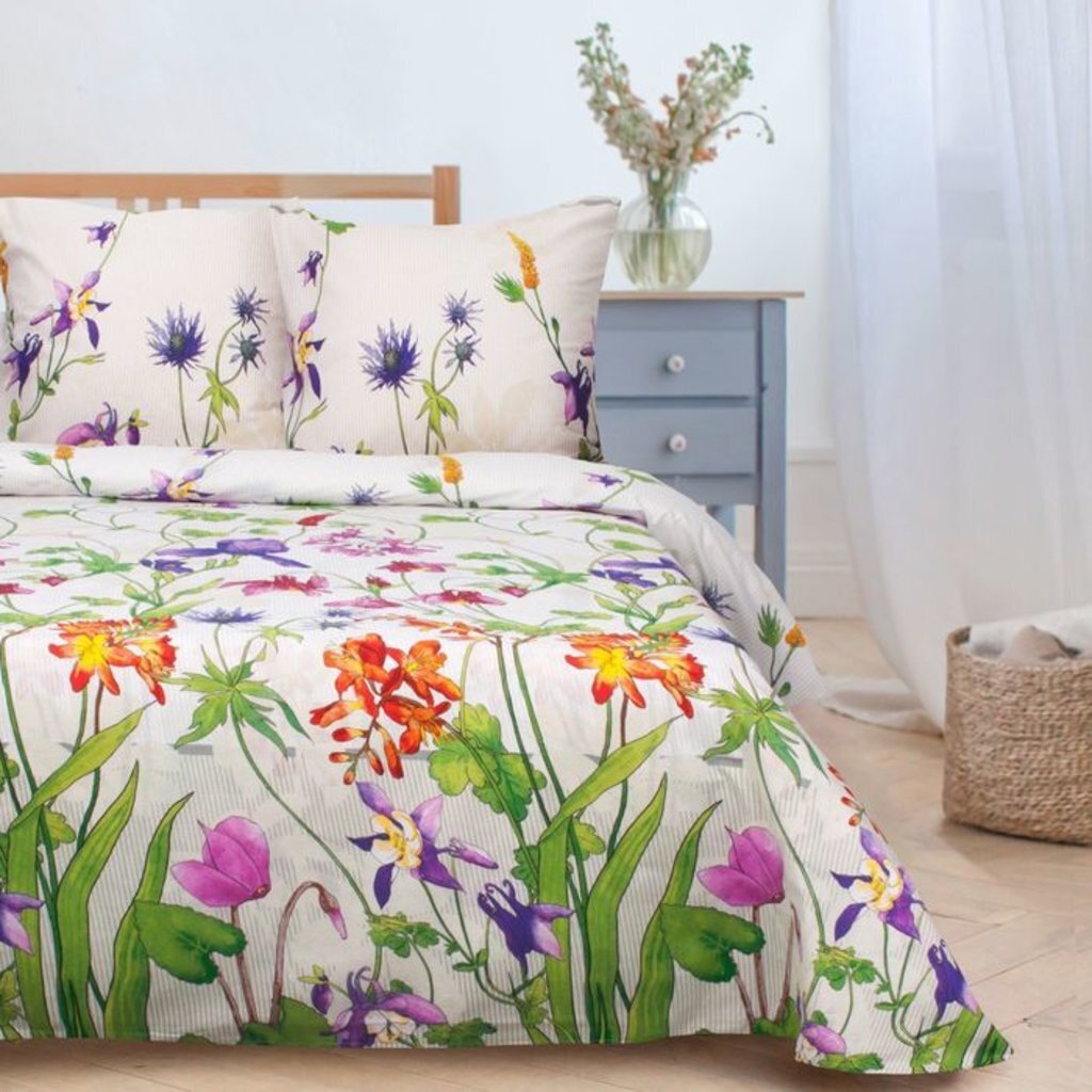 Постельное бельё &amp;quot;Этель&amp;quot; евро Летний луг, размер 200х217 см, 100% хлопок, поплин, 1504652