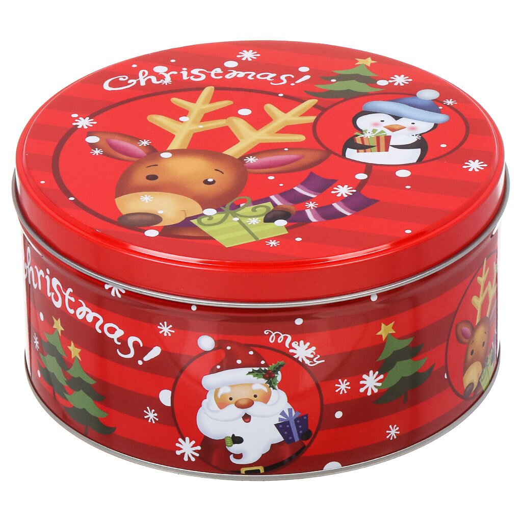 Коробка подарочная жесть, 16.5х16.5х7.5 см, Y4-7541 коробка подарочная жесть 13 5х7 см красная печенье y4 7406