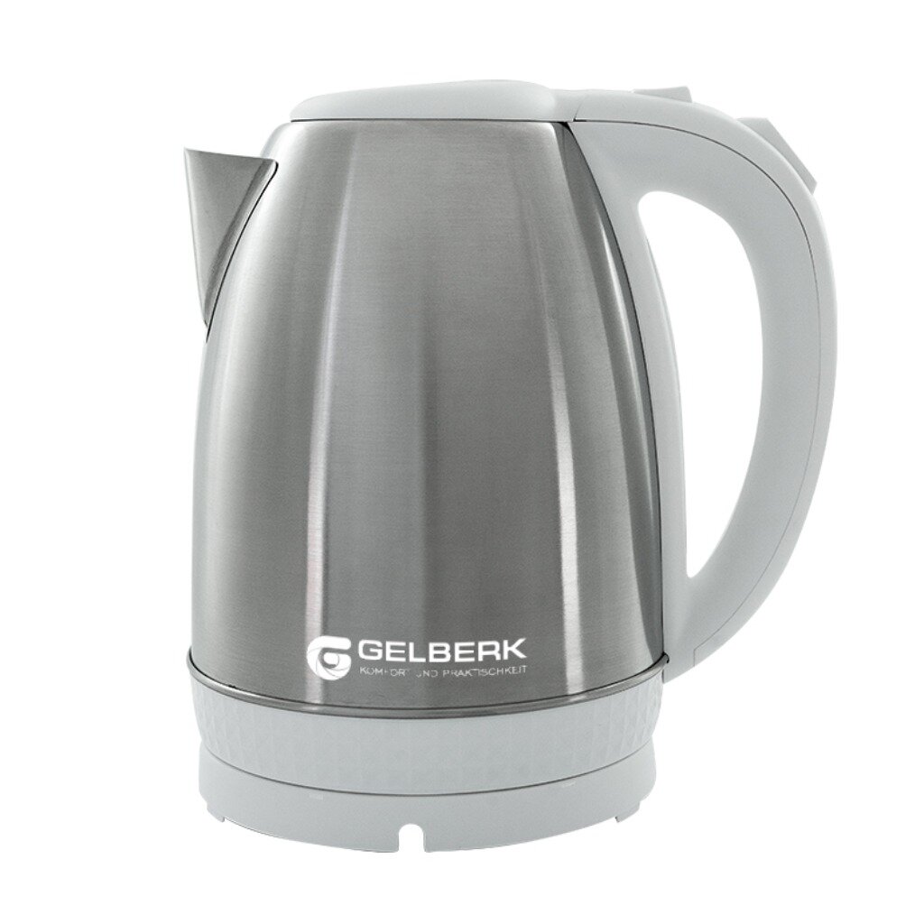 Чайник электрический Gelberk, GL-450, 1.8 л, 1500 Вт, скрытый нагревательный элемент, металл tefal чайник электрический ki700830 1 0