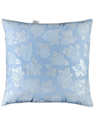 Подушка 68 х 68 см, гусиный полупух, Лаки, чехол 100% хлопок, кант, средняя, Бел-Поль, ПГл-7сб