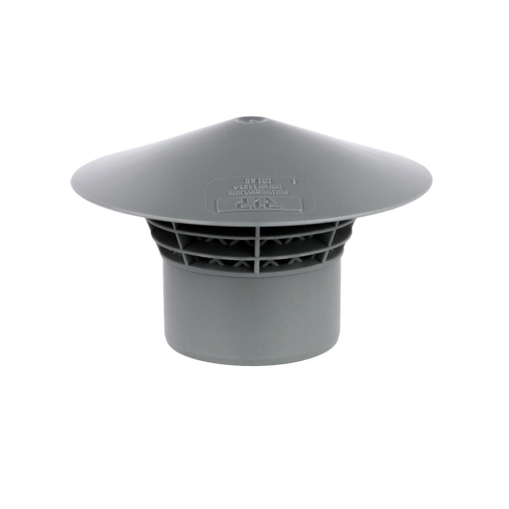Зонт канализационный вентиляционный, 50 мм, РосТурПласт, пластик, 40368 вентиляционный приточный клапан vakio kiv pro space gray серый