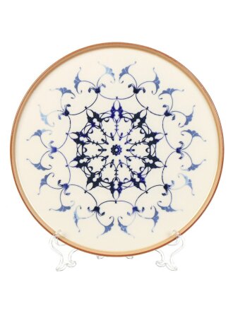 Тарелка обеденная, фарфор, 27 см, с бортом, круглая, Reflect, Pioli, 18AP27 PL Reflect