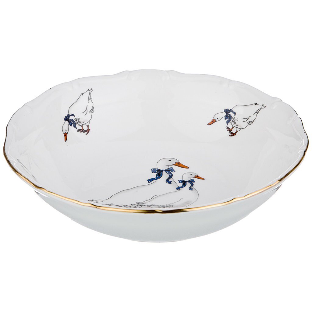 Салатник &amp;quot;Гуси&amp;quot; 19x19x5 см, 54-513