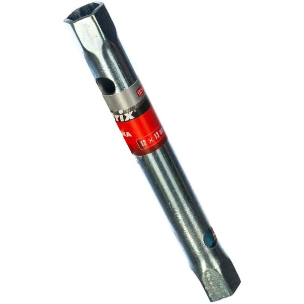 Ключ трубный, торцевой, Matrix, 12-13 мм, оцинкованный, сталь, 13714 ключ универсальный matrix 14999 48 в 1 8 19 мм